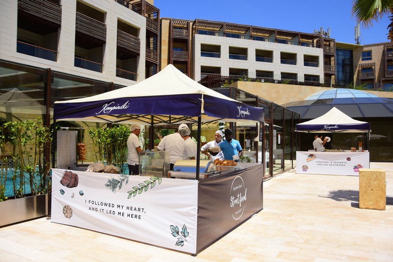 Lunch by the pool at Kempinski Summerland Hotel & Resort